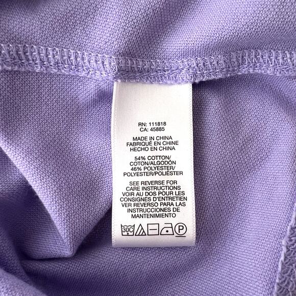 Michael Kors Purple Short Sleeve Polo Shirt - Picture 4 of 5